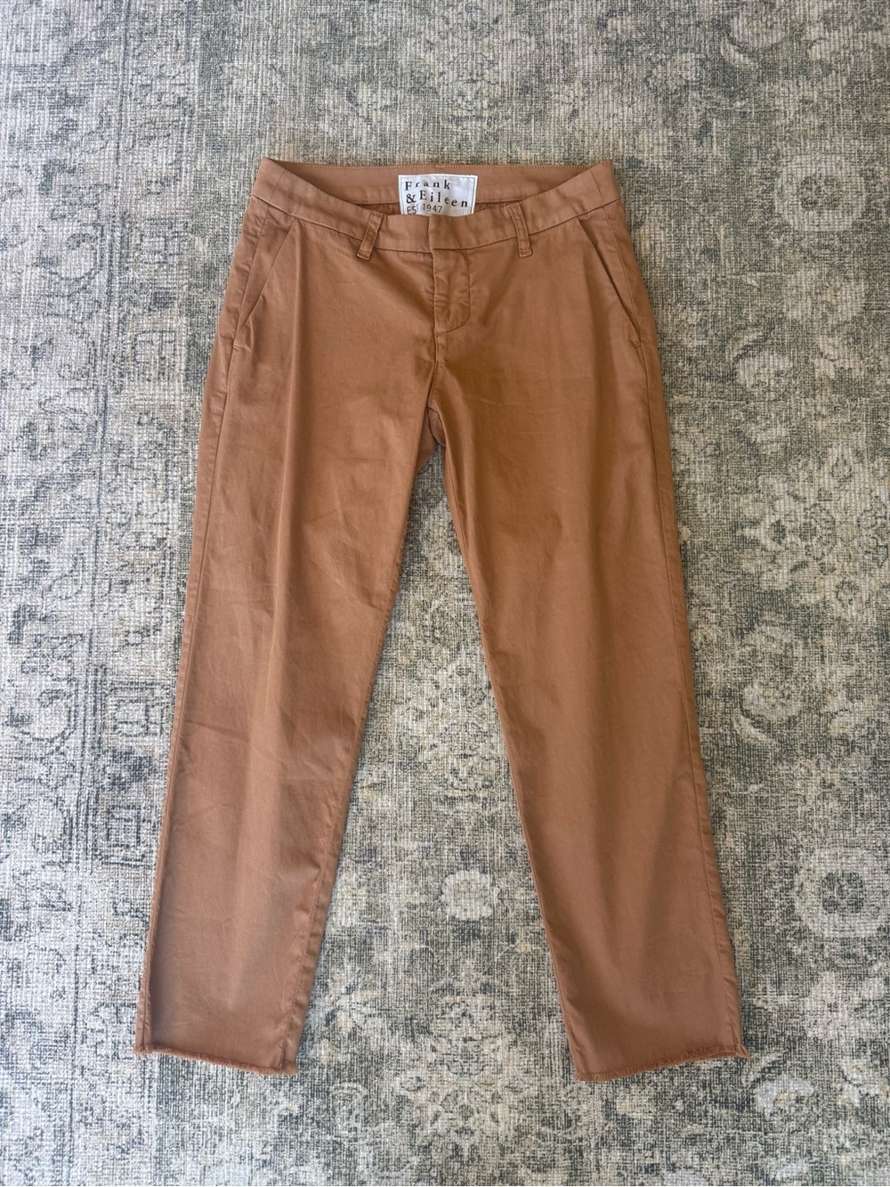 NWOT Frank & Eileen Wicklow Italian Chino Pants Terracotta Coastal Size 2 - Picture 9 of 9